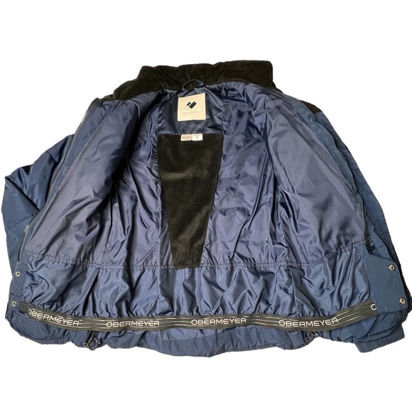 OBERMEYER Leighton Insulated Hooded Ski Jacket Navy Blue Women's Size 6 - Picture 6 of 16